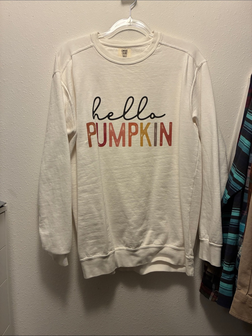 Comfort Colors "Hello Pumpkin" Cream Crewneck Sweatshirt